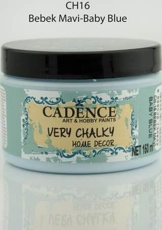 Cadence Very Chalky Home Decor Mobilya Boyası 150 ml. CH-16 BEBEK MAVİ