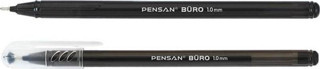 Pensan Büro Tükenmez Kalem 1 mm Siyah 10 Adet