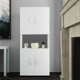 Modilayn 4 Kapaklı Tek Gözlü Mikrodalga Dolabı Fırın Dolabı