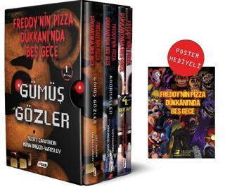 Freddy'nin Pizza Dükkanı'nda Beş Gece Seti - 3 Kitap Takım Kutulu Set - Scott Cawthon - Olimpos Yayınları