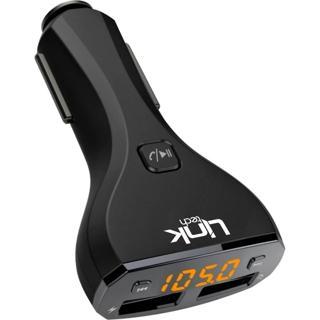 LinkTech Car G6 FM Transmitter LCD Ekran 2.4A Çift USB Çıkış Siyah