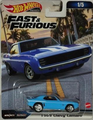 Hot Wheels Premium Fast & Furious 1969 Chevy Camaro HNW46 HKD24