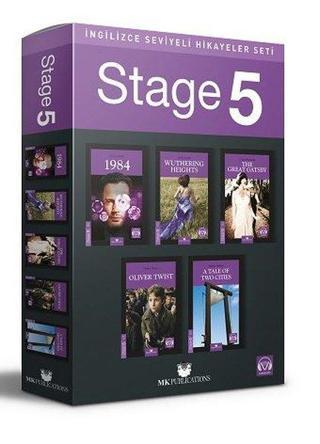 İngilizce Seviyeli Hikayeler Seti - Stage-5 - Kolektif  - MK Publications