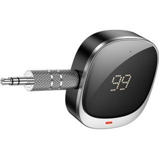 Coofbe Göstergeli Wireless Bluetooth 5.3 3.5mm Jack Aux Araç Ses Aktarım Kit Araç FM Transmitter Aux