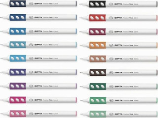 Gıpta Fineliner Thick 0.4 mm Yuvarlak Gövde Kalem 18 Renk Set