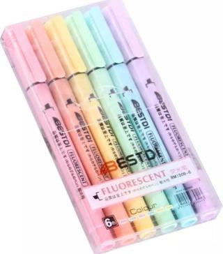 tahtakalehobi Art Professional Fosforlu Kalem 6'lı Pastel Renkler