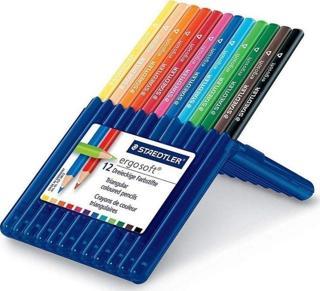 Staedtler Ergosoft Kuru Boya Kalemi 12 Renk Plastik Kutu