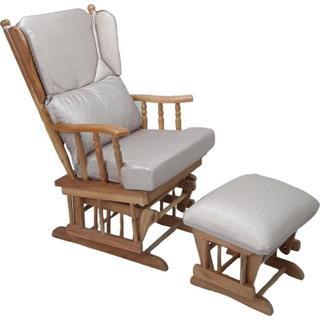 Grande Home Doğal Ahşap İskelet Sallanan Sandalye / Koltuk