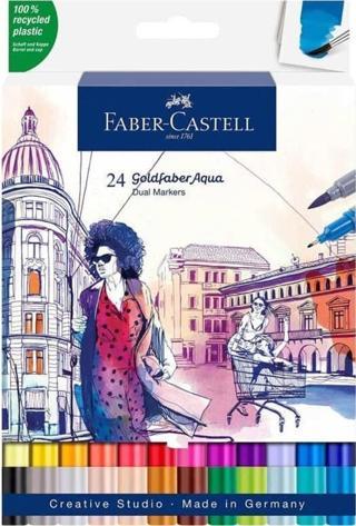 Faber-Castell Goldfaber Aqua Çift Uçlu Marker 24 Renk
