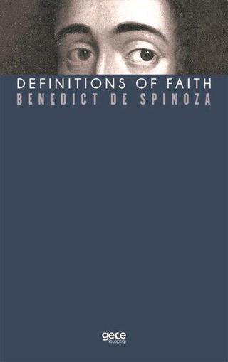 Definitions Of Faith - Benedict de Spinoza - Gece Kitaplığı