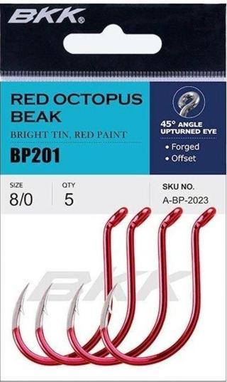 BKK Red Octopus Beak Kırmızı Olta İğnesi