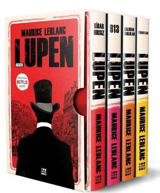 Arsen Lüpen Kutulu Kırmızı Set - 4 Kitap Takım - Maurice Leblanc - Dokuz Yayınları