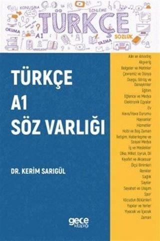 Türkçe A1 Söz Varlığı - Kerim Sarıgül - Gece Kitaplığı