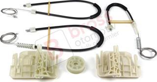 BMW 5 Series F10 F18 F11 4/5 Kapı 2009-2017 51337182131 İçin Ön Sol Cam Kriko Tamir Seti