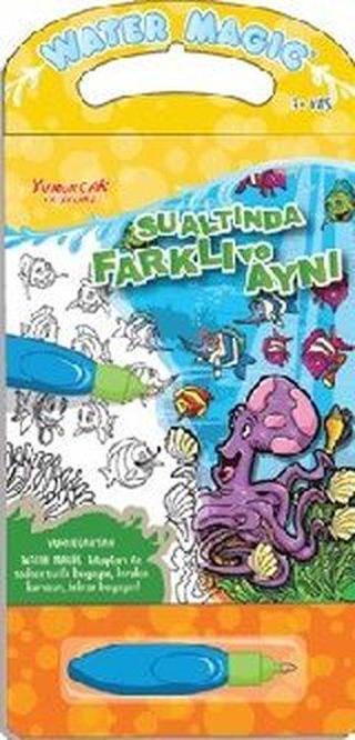 Hayvanlarla Alfabe-Water Magic-Özel Kalemli Boya Kitabı - Yumurcak Yayınları