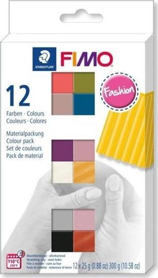 Staedtler Fimo Soft Polimer Kil Seti 25 gr x 12 Renk Fashion (Moda) Renkler