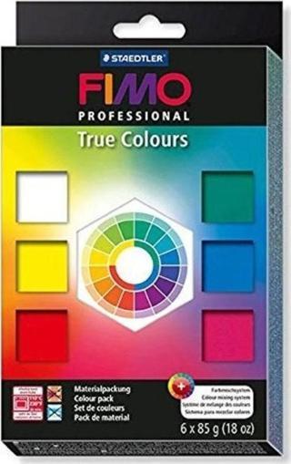 Staedtler Fimo Professional True Colours 6 Renk x 85 gr.