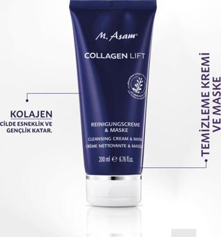 M.Asam Collagen Lift Yüz Temizleme Kremi ve Maske 200 ml