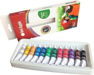 Red Apple Akrilik Boya Tüp 9 Ml X 12 Renk Rat09.