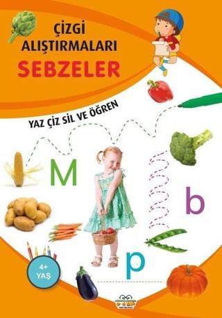 Sebzeler - Çizgi Alıştırmaları 4+ - Emine Ulusoy - 0-6 Yaş Yayınları