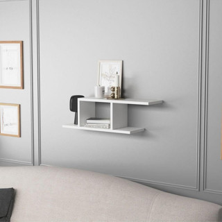 Lagomood Deren Duvar Rafı Beyaz