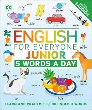 English for Everyone Junior 5 Words a Day: Learn and Practise 1000 English Words - Kolektif  - Dorling Kindersley Publisher