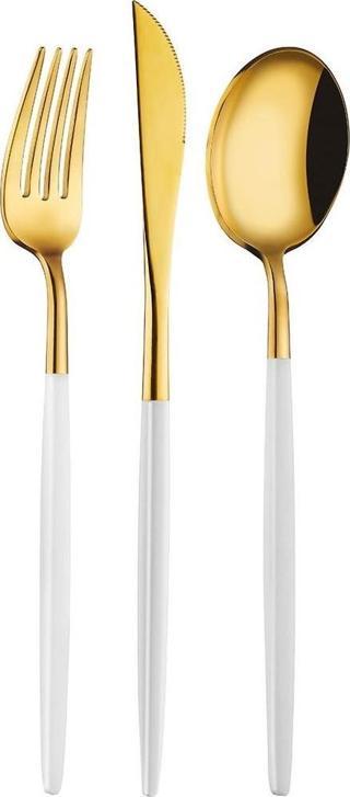 Aryıldız Versay White Gold 36 Parça 6 Kişilik Çatal Kaşık Bıçak Takımı