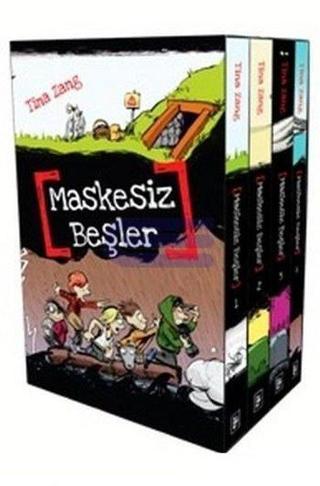 Maskesiz Beşler Serisi - 4 Kitap Takım Kutulu - Tina Zang - Parodi Yayınları