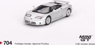 Mini GT Bugatti EB110 GT Grigio Chiaro 1:64 704