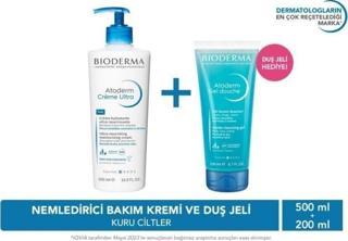 Bioderma Atoderm Cream Ultra 500 Ml +  Atoderm Shower Gel 200 Ml