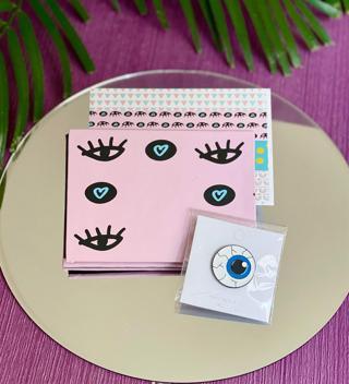 Nazar Göz Mini Albüm Ve Rozet Set