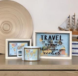 Travel Tasarımlı Kumbara Ve Kutulu Kupa Set