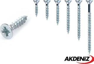 Akdeniz Sunta Vidası 4,0x50 Mm Çinko 500 Adet