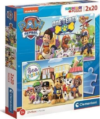 Clementoni Paw Patrol 2x20 Parça Puzzle 24779