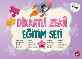 Dikkatli Zeka Eğitim Seti 3. Kitap - 4 Kitap Takım - Beyaz Balina Yayınları