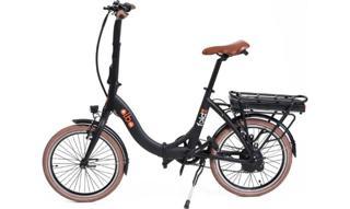 Alba Fold E Premium Katlanır Elektrikli Bisiklet LCD Gösterge 36V 13Ah Batarya HD Fren Siyah