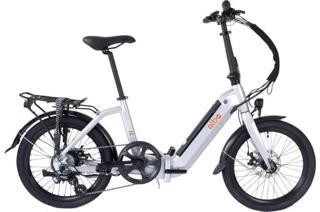 Alba Fold X Premium Katlanır Elektrikli Bisiklet Gümüş LCD Gösterge 12.8Ah Batarya, HD Fren