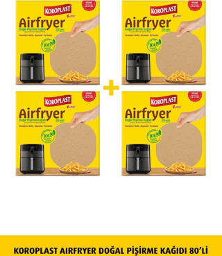 Koroplast  Airfryer Doğal Pişirme Kağıdı 1+1 x2 