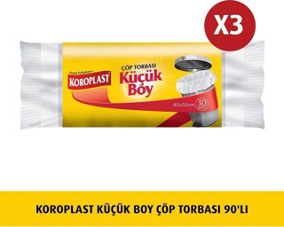 Koroplast Küçük Boy Çöp Torbası 30'lu x 3 Adet