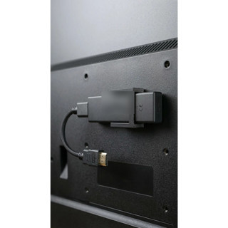 Alvera HDMI Medya Çubuğu Tv Arkası Montaj Aparatı Gerilim Azaltıcı Yapıştırmalı Tutucu Siyah