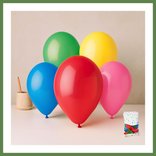Hobibahçem Renkli Klasik Balon 26 cm (10'') - 100'lü Paket HB006