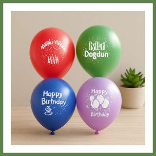 Hobibahçem Doğum Günü Balon İyi Ki Doğdun 12 inç 100'lü HB006