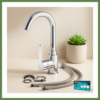 Hobibahçem Krom Aç-Kapa Lavabo Bataryası KTX-2639 HB006