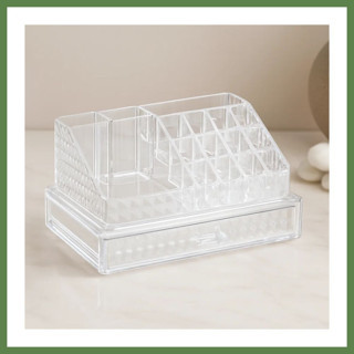 Hobibahçem Tek Çekmeceli 16 Bölmeli Şeffaf Makyaj ve Takı Organizeri 23.3x13.5x11.5 cm HB006