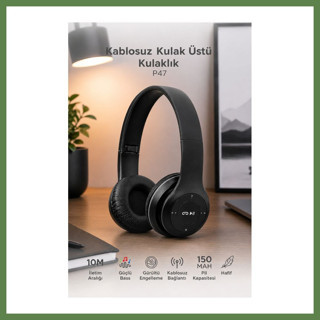 Hobibahçem P47 FM'li Bluetooth Kulaklık HB006