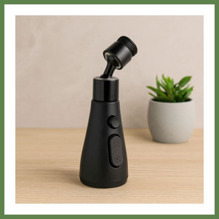 Hobibahçem 360° 3 Mod Yağmur Püskürtme Musluk Ucu Siyah HB006