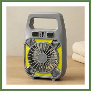 Hobibahçem USB Şarjlı 2in1 Mini Fan ve Fener 10W ? 2 Kademe, Su Geçirmez, Taşınabilir HB006