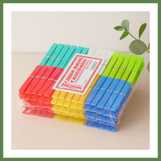 Hobibahçem Plastik Çamaşır Mandalı 144lü (Gökkuşağı) HB006