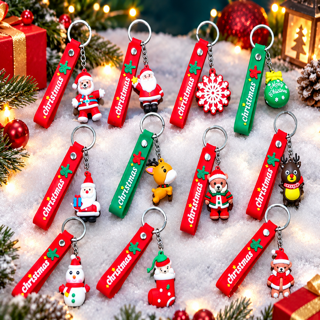 VIP 9 ADET NOEL YILBAŞI ANAHTARLIK YILBAŞI HEDİYESİ CHRİSTMAS KEYCHAİN NOEL FİGÜRLÜ ANAHTARLIK