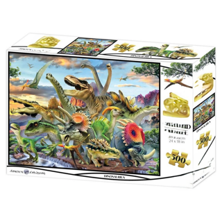 Dinozorlar 500 Parça Yetişkin Puzzle